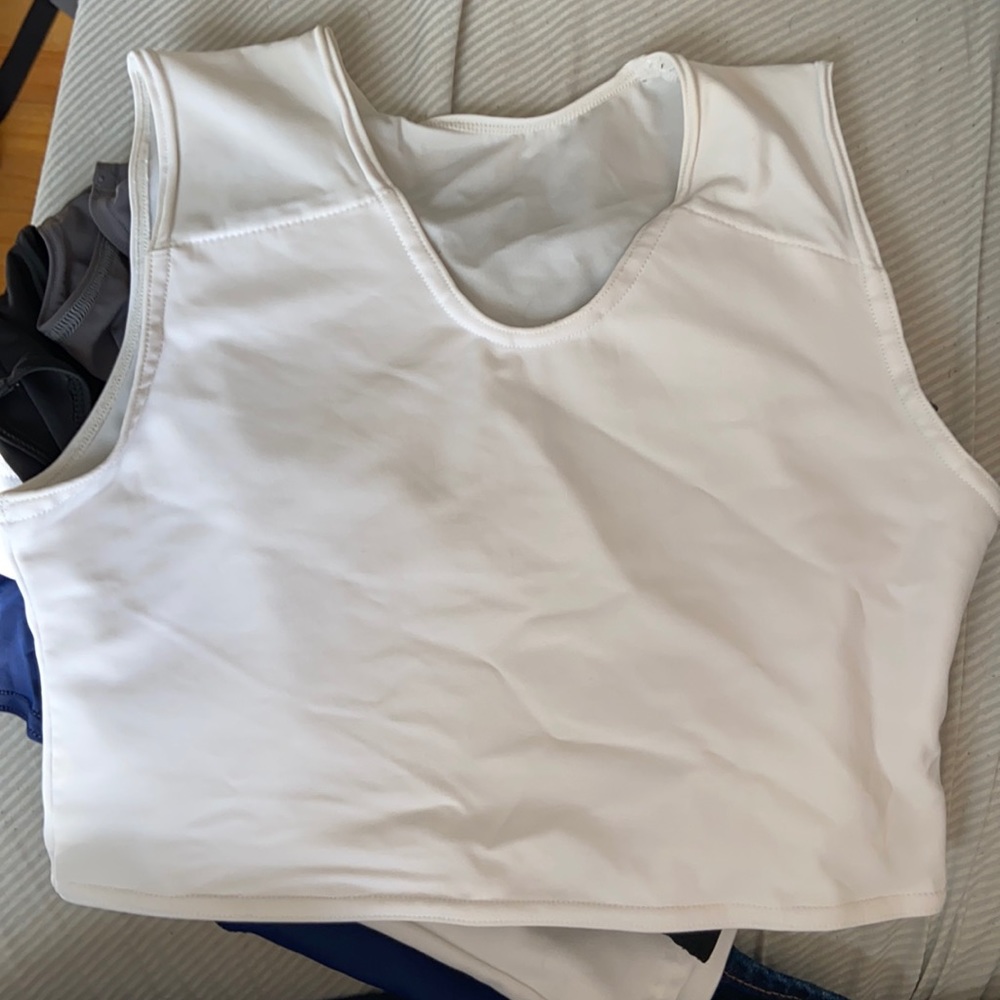 White chest binder from gc2b